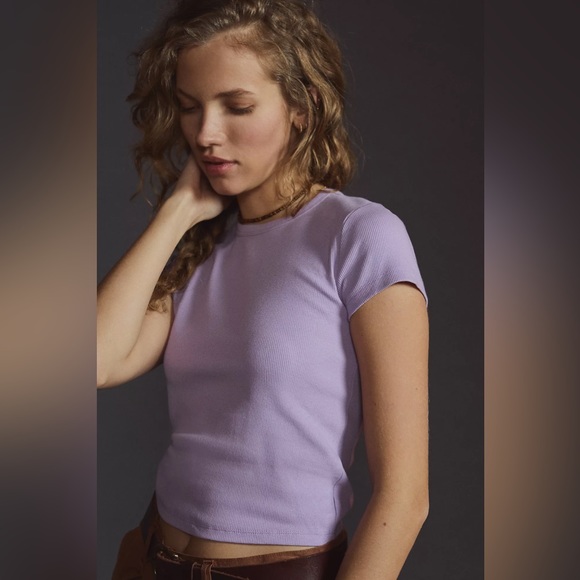 Maeve Ribbed Baby Tee - Picture 4 of 4